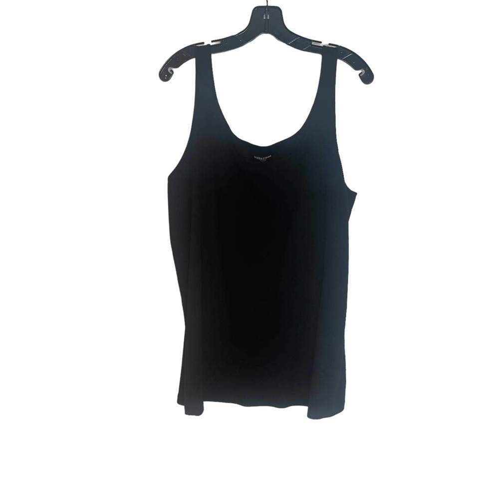 Eileen Fisher 100% Organic Cotton Tank Top Scoop Neck Black Women's Size 3X